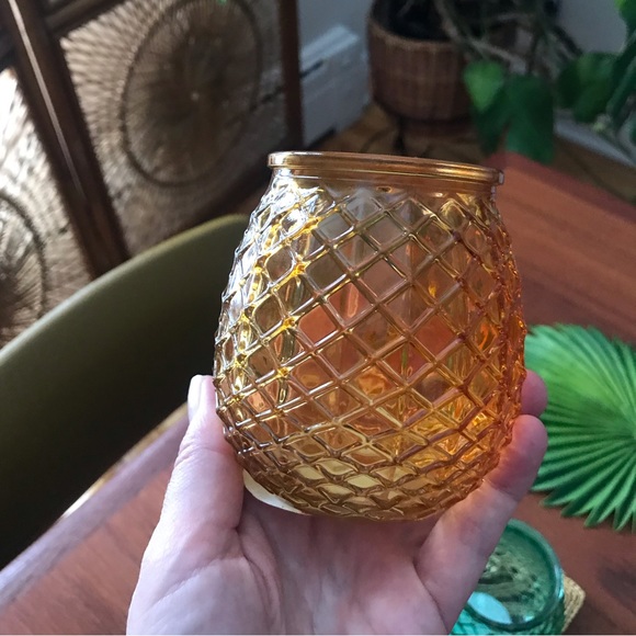 3 Pineapple glass candle holders - Picture 3 of 4
